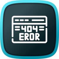 404 Error Creative Icon Design vector