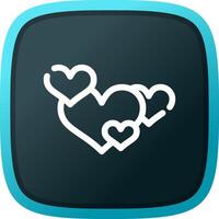 Hearts Creative Icon Design vector