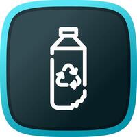 Water Bottle Creative Icon Design vector