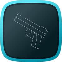 policía pistola creativo icono diseño vector