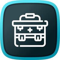 First Aid Kit Creative Icon Design vector