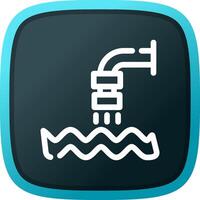 Waste Water Creative Icon Design vector