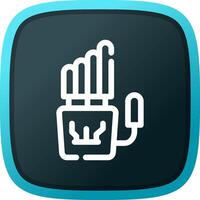 Robot Hand Creative Icon Design vector