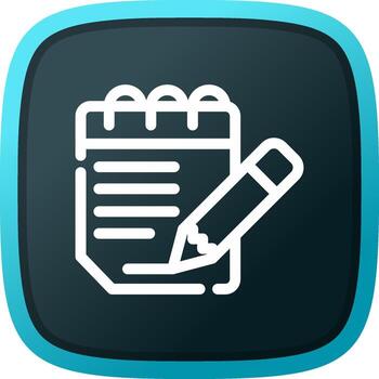 Notepad Creative Icon Design vector