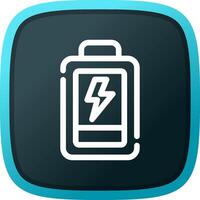 Low Battery Creative Icon Design vector