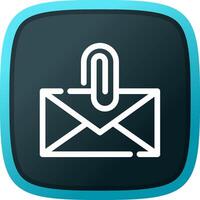 Attach File Email Creative Icon Design vector