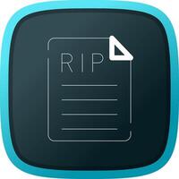 Death Certificate Creative Icon Design vector
