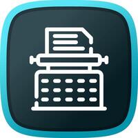 Typewriter Creative Icon Design vector