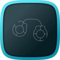 Handcuffs Creative Icon Design vector