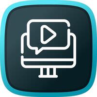 Video Tutorial Creative Icon Design vector