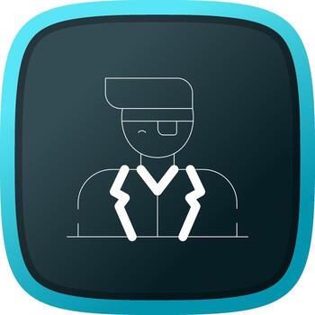 Eye Patch Creative Icon Design vector