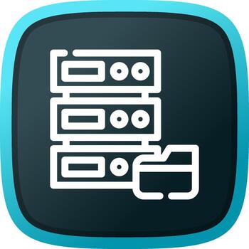 diseño de icono creativo de base de datos vector