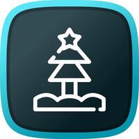 Christmas Tree Creative Icon Design vector