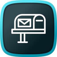 Mail Box Creative Icon Design vector