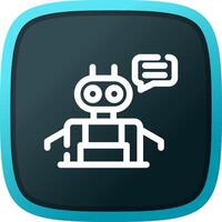 Chatbot Creative Icon Design vector