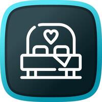 Bed Creative Icon Design vector