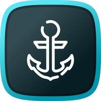 Anchor Creative Icon Design vector