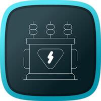 Power Transformer Creative Icon Design vector