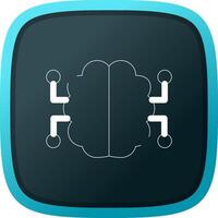 Neurons Circuit Creative Icon Design vector