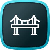 Bridge Creative Icon Design vector