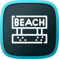 Beach Creative Icon Design vector