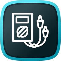 Electric Tester Creative Icon Design vector