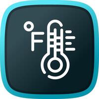 Fahrenheit Creative Icon Design vector