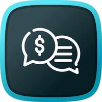 Business Dialog Creative Icon Design vector
