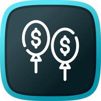 Balloon Payment Creative Icon Design vector