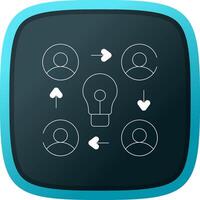Collaboration Creative Icon Design vector