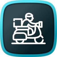 Delivery Bike Creative Icon Design vector