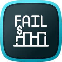 Business Fail Creative Icon Design vector