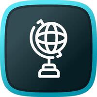 Globe Stand Creative Icon Design vector