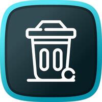 Dustbin Creative Icon Design vector