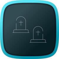 Cemetery Creative Icon Design vector