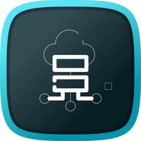 Cloud Storage Creative Icon Design vector