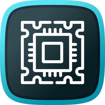 Processor Creative Icon Design vector