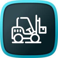 Forklift Creative Icon Design vector