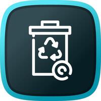 Recycle Bin Creative Icon Design vector