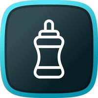 Water Bottle Creative Icon Design vector