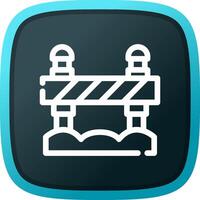 Road Block Creative Icon Design vector