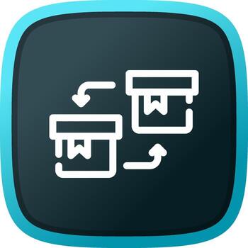 diseño de icono creativo de reemplazo vector