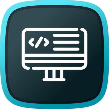 web programación creativo icono diseño vector