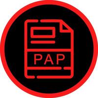 PAP Creative Icon Design vector
