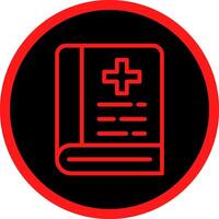 Line Red Gradient Circle Design vector