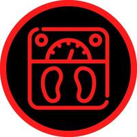 Line Red Gradient Circle Design vector