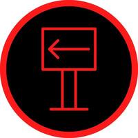 Left Creative Icon Design vector