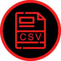 CSV Creative Icon Design vector
