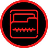 Zip Folder Creative Icon Design vector