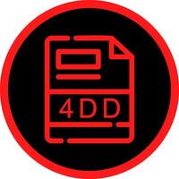 4DD Creative Icon Design vector